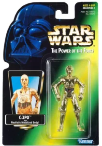 C-3PO with Realistic Metallized Body (Green Card)