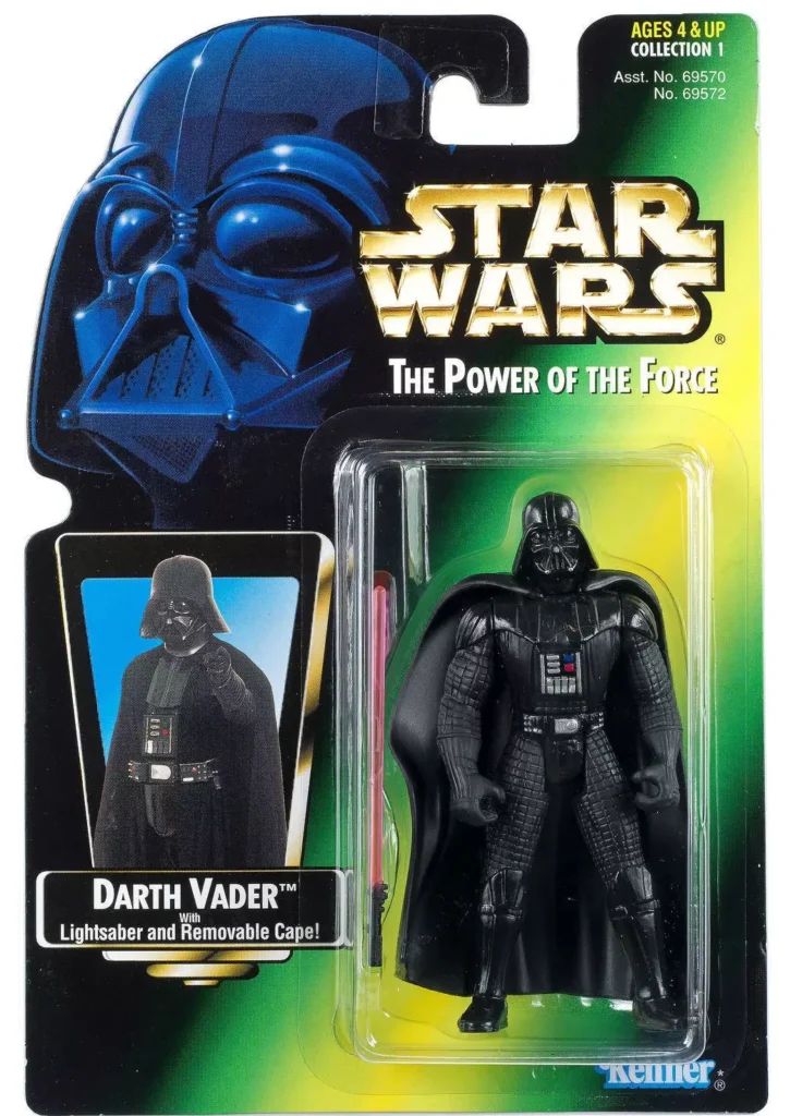 Darth Vader with Lightsaber and Removeable Cape (Green Card)