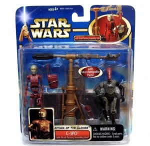 C-3PO with Droid Factory Assembly Line
