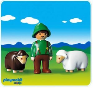 Shepherd with Sheep
