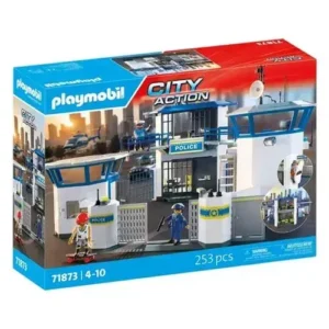 Police command center with prison