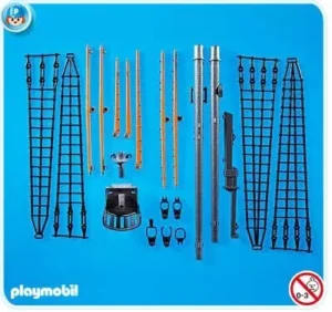 replacement masts and rigging fot pirate ship (3940)
