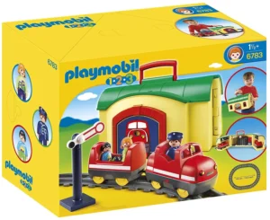 Train avec gare transportable