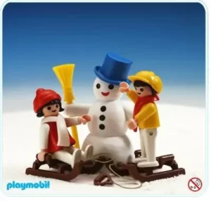 Snowman With Children