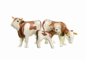 2 cows with calf