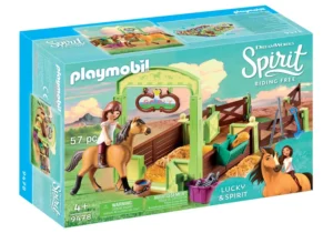 Lucky & Spirit with Horse Stall