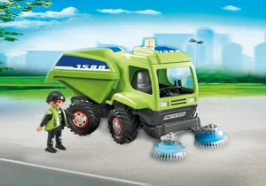 Agent with street sweeper