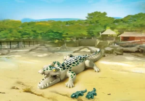 Alligator with Babies