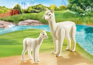 Alpaca and baby