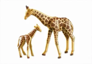 Giraffe with baby