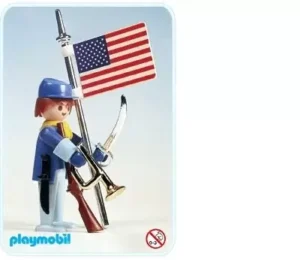 US Soldier with flag