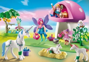 Fairies with Toadstool House