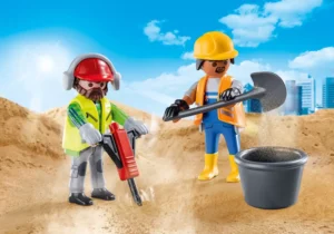 Two construction workers