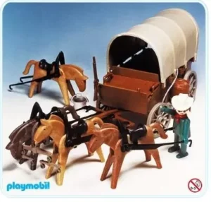 Covered Wagon and Horse