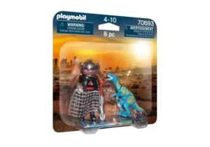 Velociraptor with dino catcher