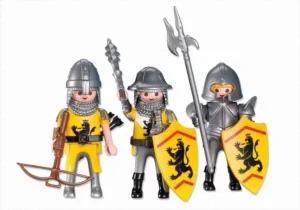 3 Yellow Lion Knights