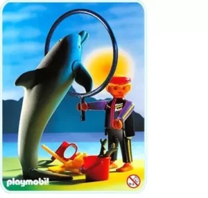 Dolphin With Trainer