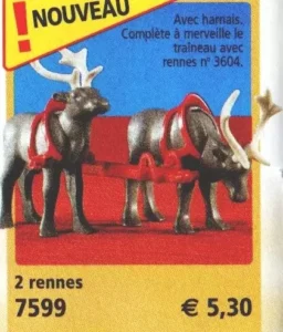 2 Reindeer With Harness