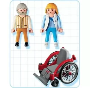 Wheelchair and patient