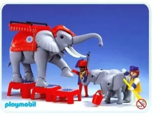 Circus Elephants & Trainers