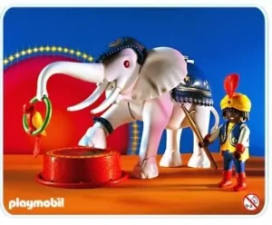 Circus Elephant & Trainer