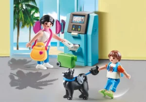 Vacationers with ATM