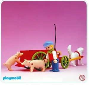 Farm Child And Cart