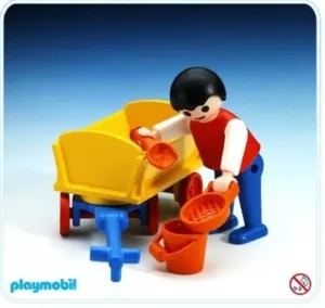 Boy With Sand Toys