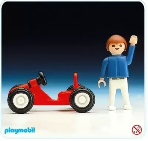 Boy On Go-Cart