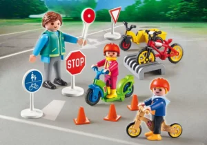 Crossing Guard & Kids On Bikes