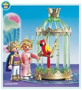 Royal Children with Parrot Cage