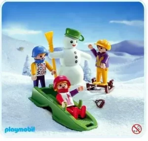Snowman and Kids