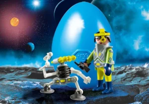 Space Agent with Robot