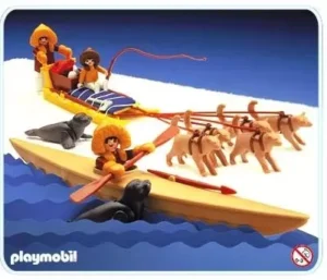 Kayak And Dog Sled