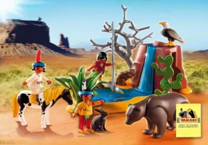Native American Children with Bear Cave (Yakari)