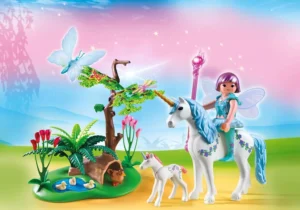 Aquarella Fairy with unicorns