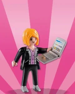 Businesswoman with laptop
