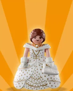 Lady in white dress