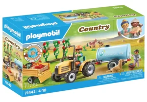 Tractor with trailer and water tank
