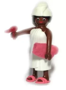 Woman in bathroom