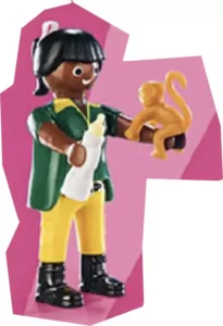 Vet with monkey