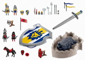 Take along Knights Castle with sword and Shield