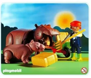 Zoo Keeper and Hippos