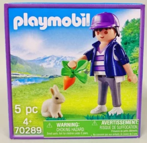 Boy with rabbit