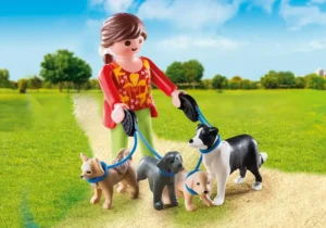 Lady with dogs