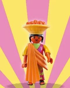 Indian with Fruit Bowl