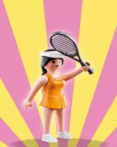 Yellow tennis player
