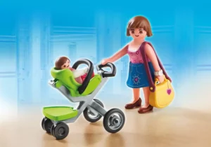 Mother With Infant Stroller