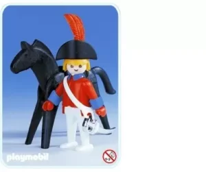 Redcoat officer with horse