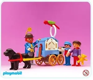 Organ Grinder With Children
